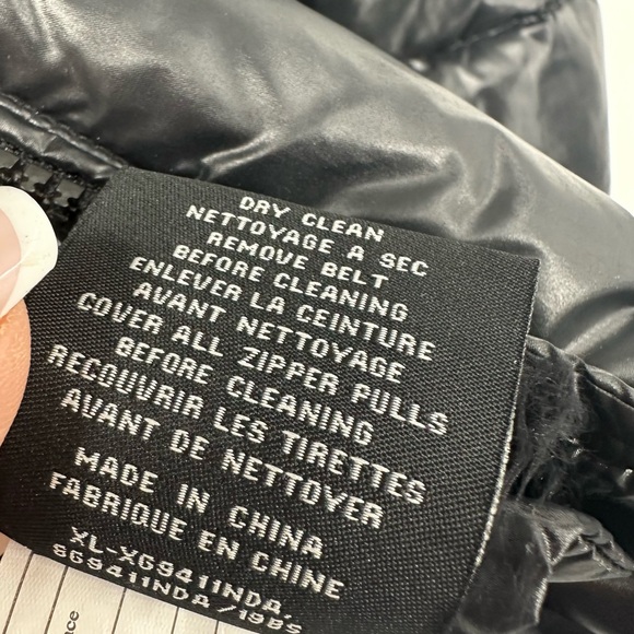 SAM. Belted Black Puffer Coat Goose Down Long Coat Womens 14 - Picture 10 of 14